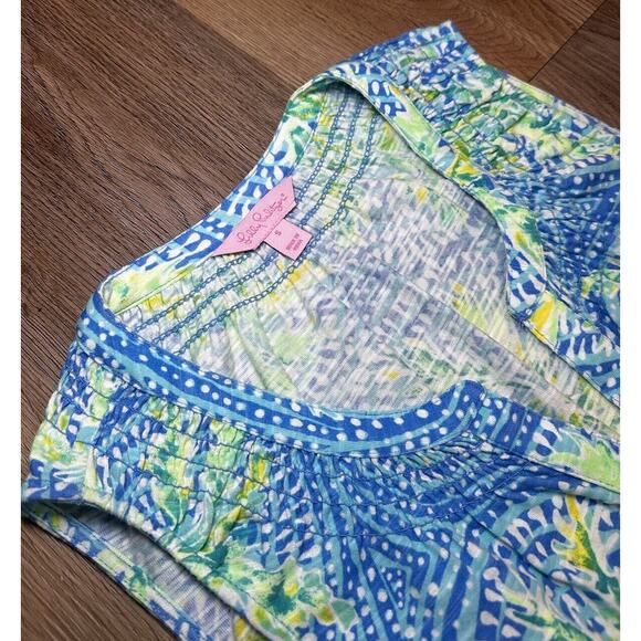 Lilly Pulitzer Sleeveless Essie Dress V Neck Cotton Modal Size Small #20918 EUC - Picture 4 of 7